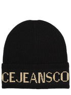 Versace Jeans Couture Men's Wool and Acrylic Beanie Black