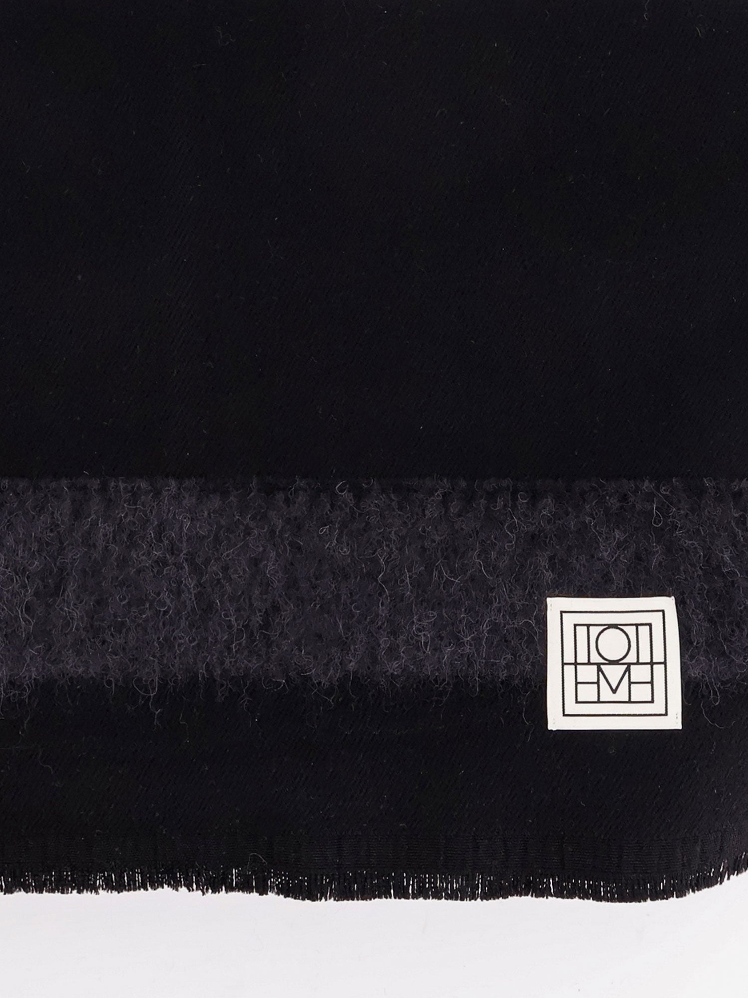Toteme Women's Wool and Alpaca Scarf Black