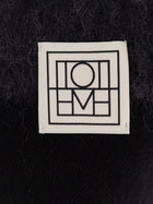 Toteme Women's Wool and Alpaca Scarf Black, view 3