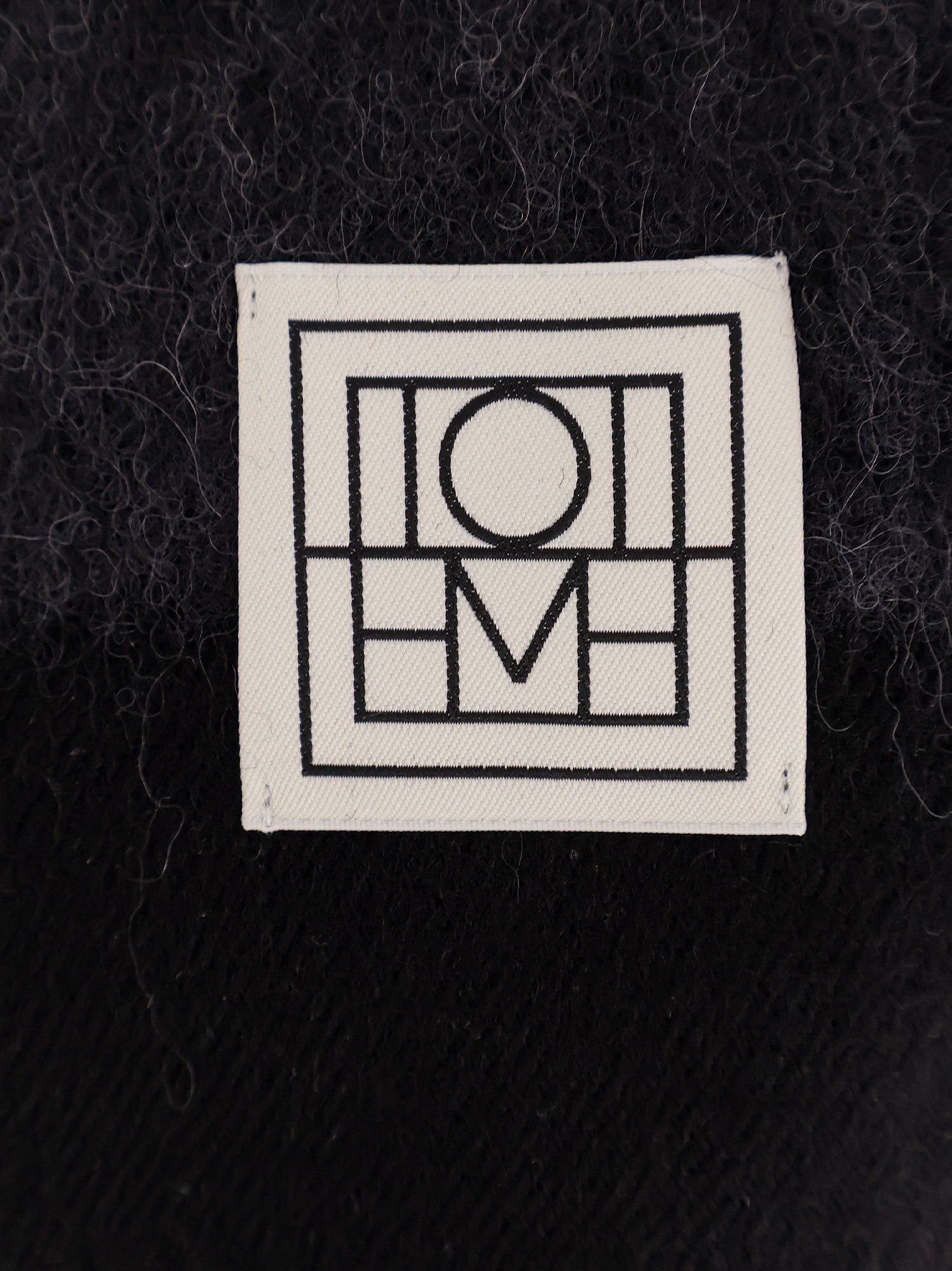 Toteme Women's Wool and Alpaca Scarf Black