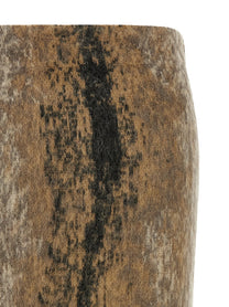 Nude Lucy Wool and Alpaca Skirt Brown