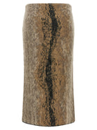Nude Lucy Wool and Alpaca Skirt Brown, view 2