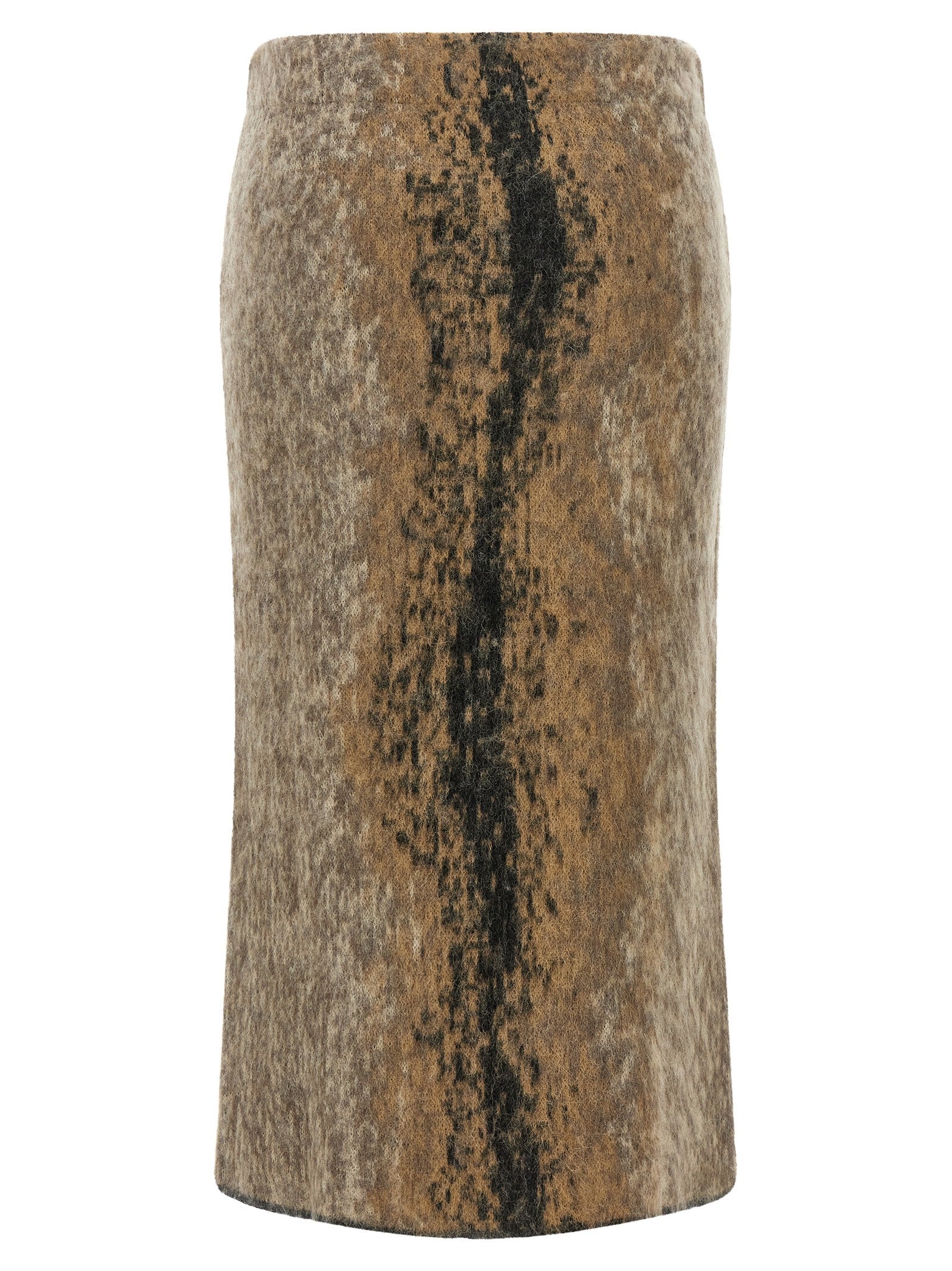 Nude Lucy Wool and Alpaca Skirt Brown