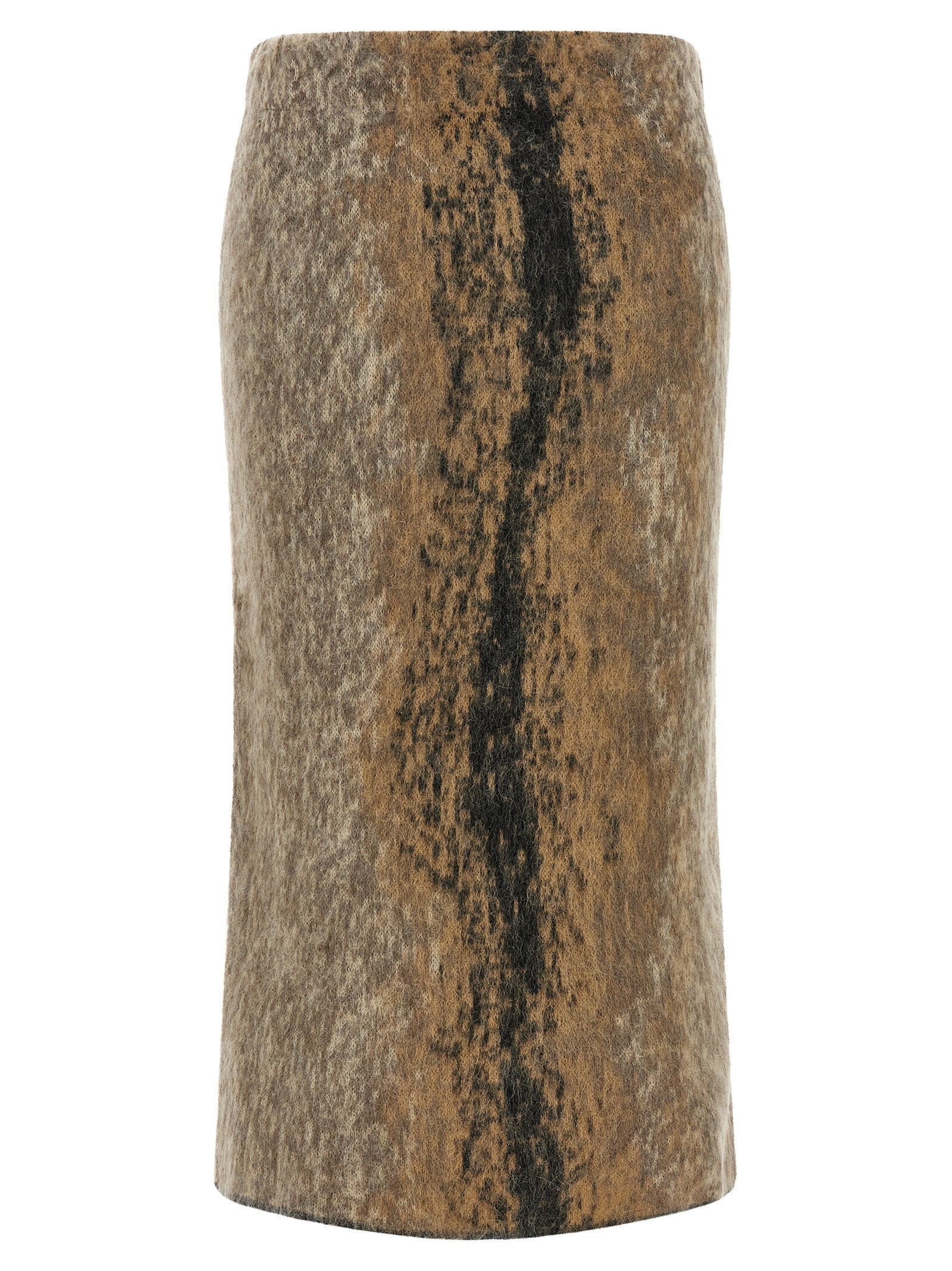 Nude Lucy Wool and Alpaca Skirt Brown