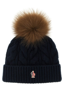 Moncler Grenoble Wool and Cashmere Beanie Blue
