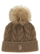 Moncler Grenoble Wool and Cashmere Beanie Brown