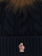 Moncler Grenoble Wool and Cashmere Beanie Blue