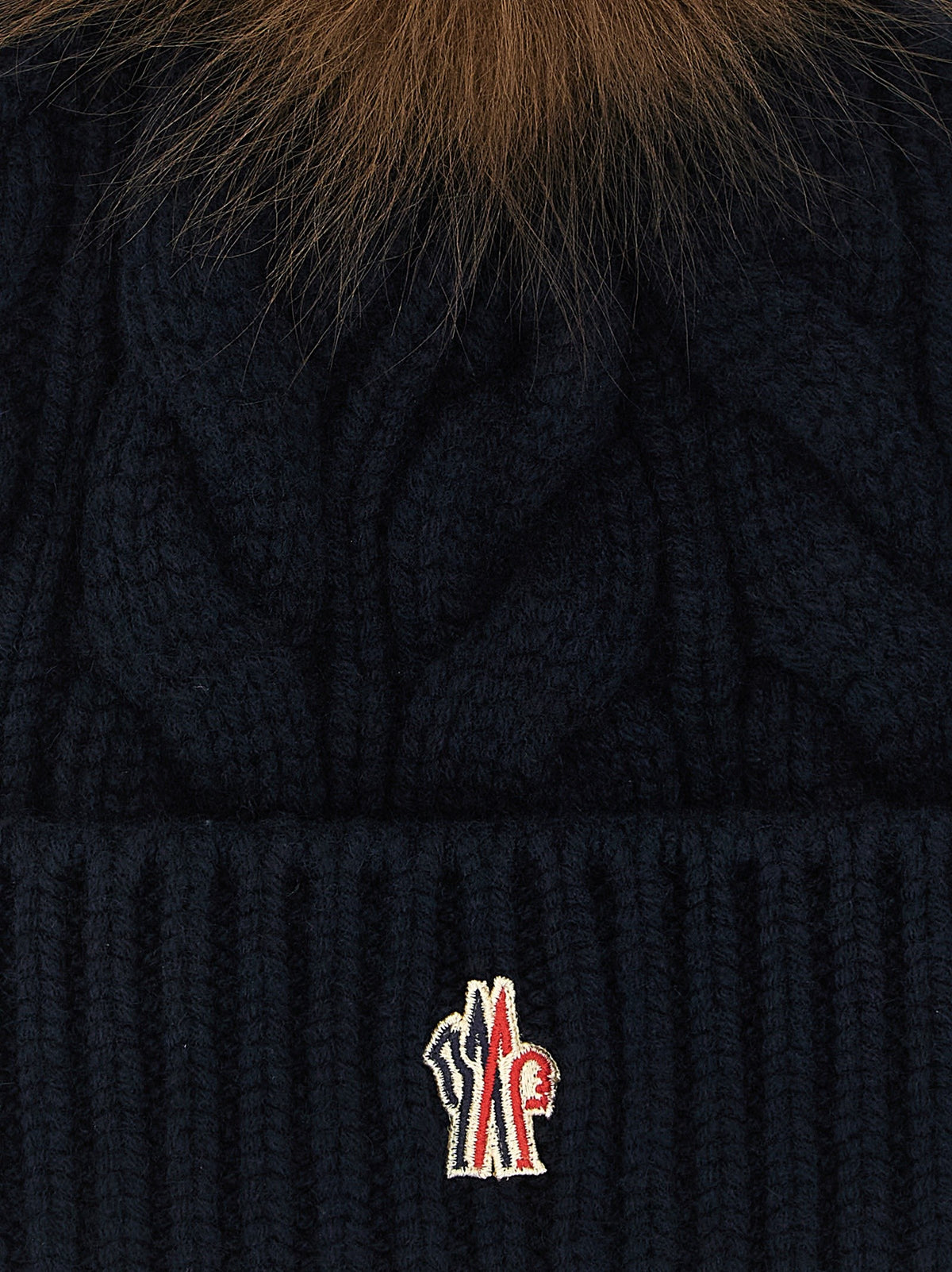 Moncler Grenoble Wool and Cashmere Beanie Blue