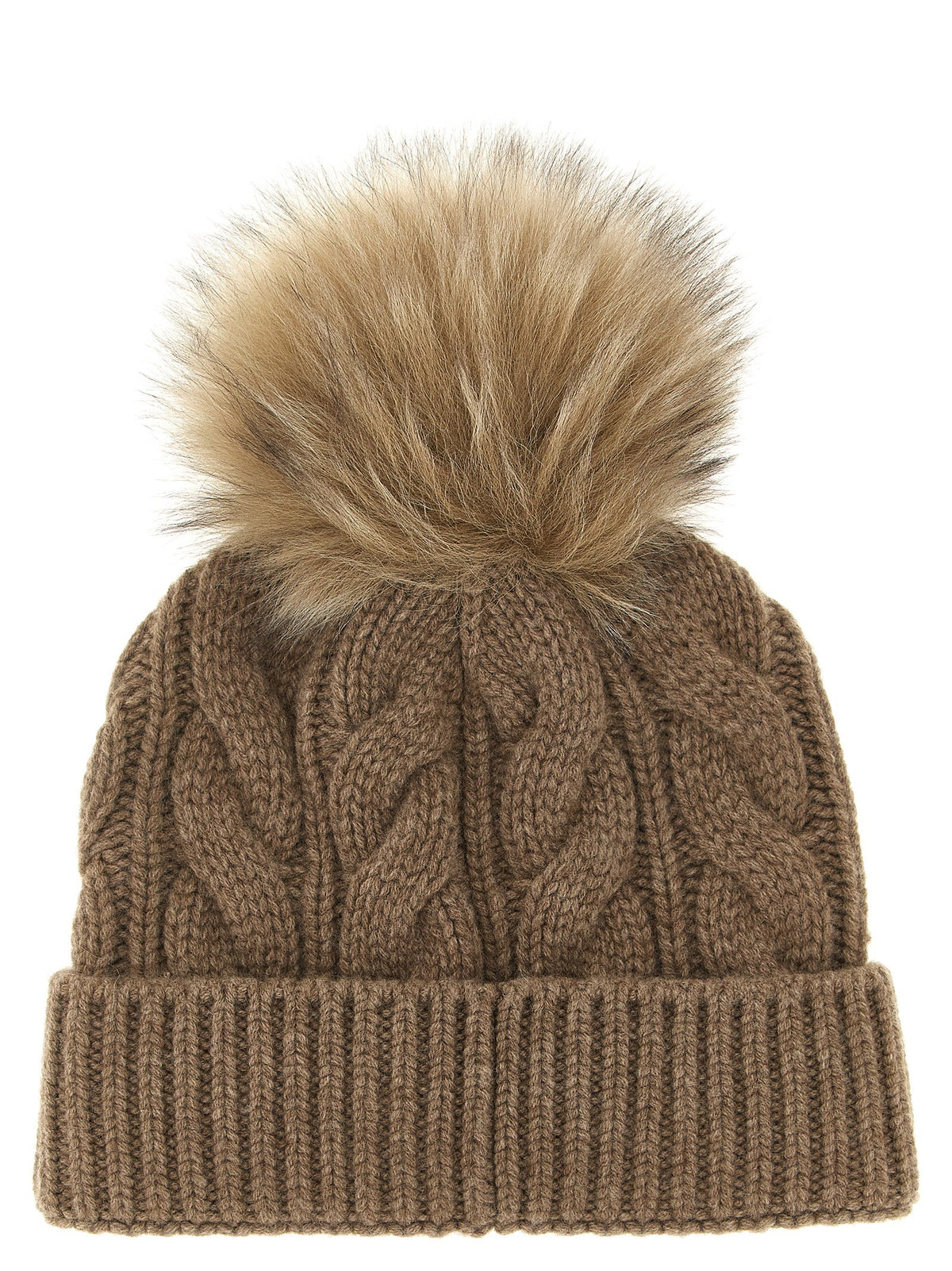 Moncler Grenoble Wool and Cashmere Beanie Brown