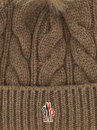 Moncler Grenoble Wool and Cashmere Beanie Brown