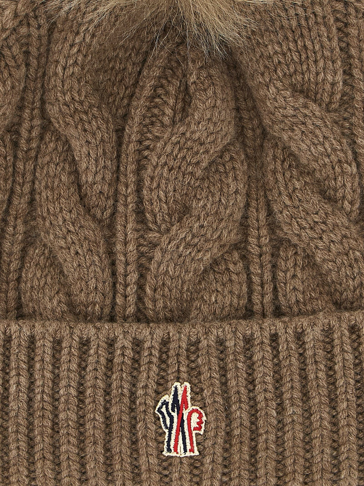 Moncler Grenoble Wool and Cashmere Beanie Brown