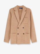 Polo Ralph Lauren Men's Wool and Cashmere Blend Cardigan Blazer Beige