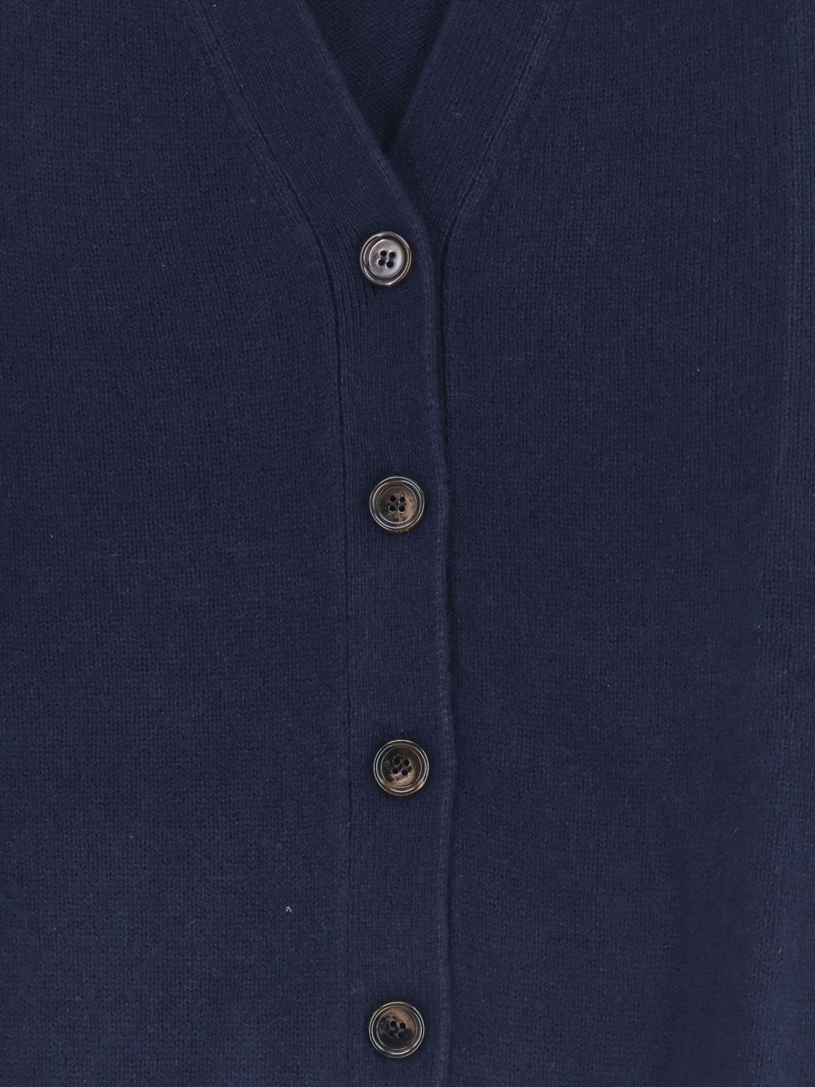 ASPESI Women's Wool and Cashmere Blend Cardigan Blue