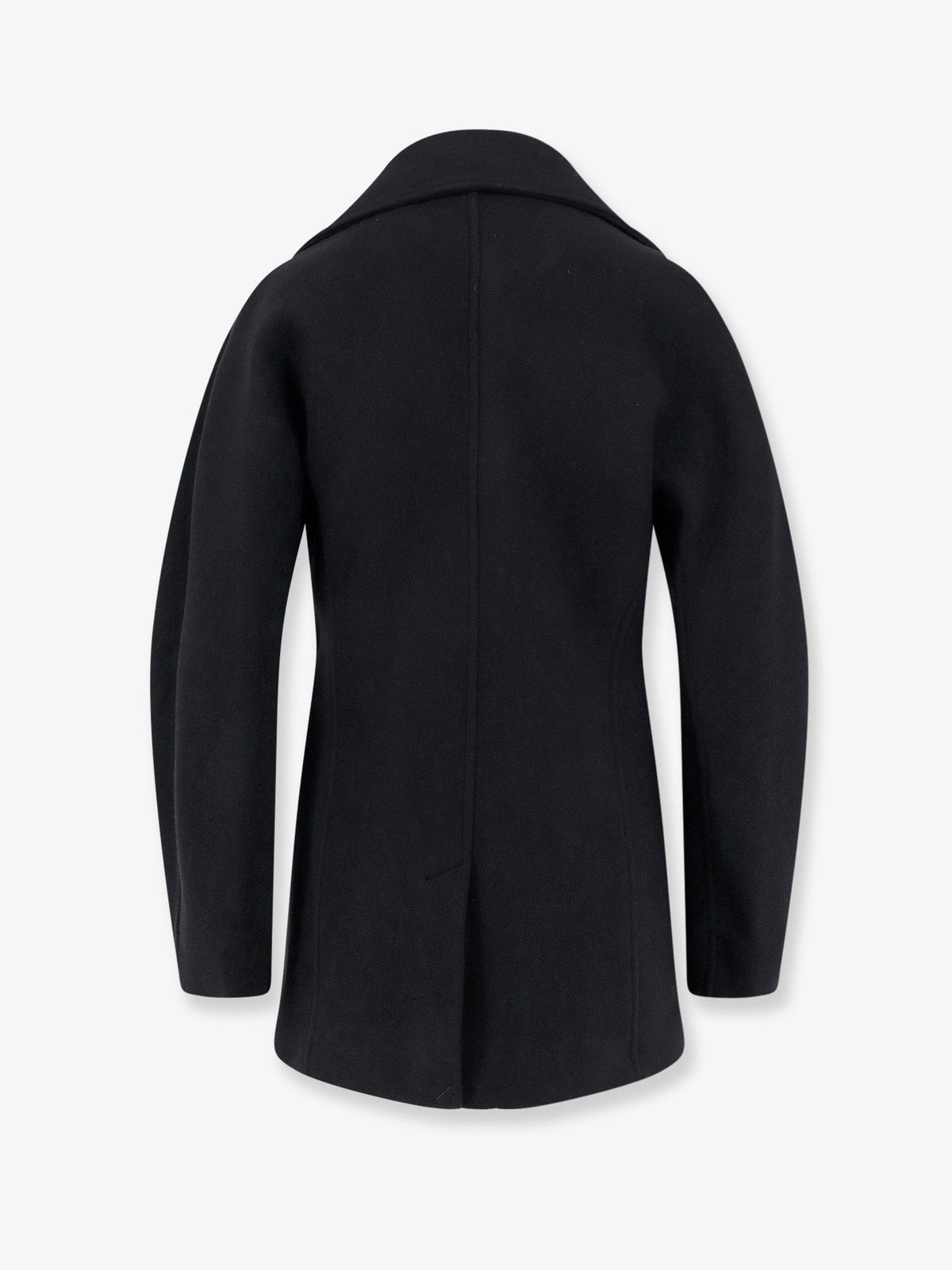 Toteme Women's Rounded Peacoat Coat Black, view 2