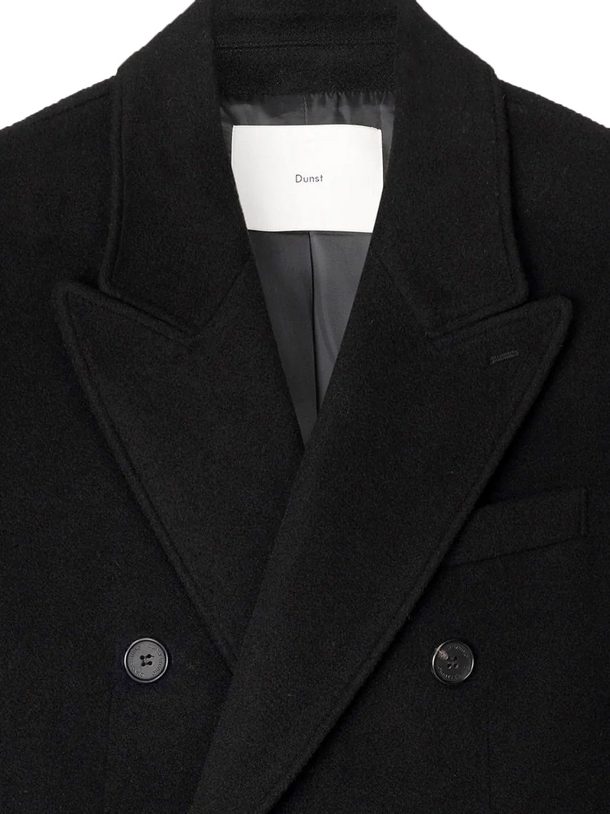 DUNST Women's Wool and Cashmere Blend Coat Black