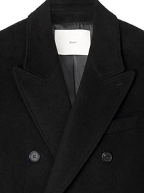 DUNST Women's Wool and Cashmere Blend Coat Black