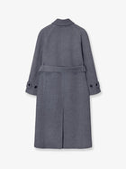 DUNST Women's Wool and Cashmere Blend Coat Grey