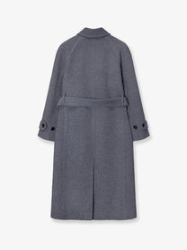 DUNST Women's Wool and Cashmere Blend Coat Grey