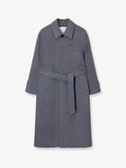 DUNST Women's Wool and Cashmere Blend Coat Grey