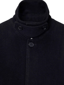 DUNST Men's Wool and Cashmere Blend Coat Black