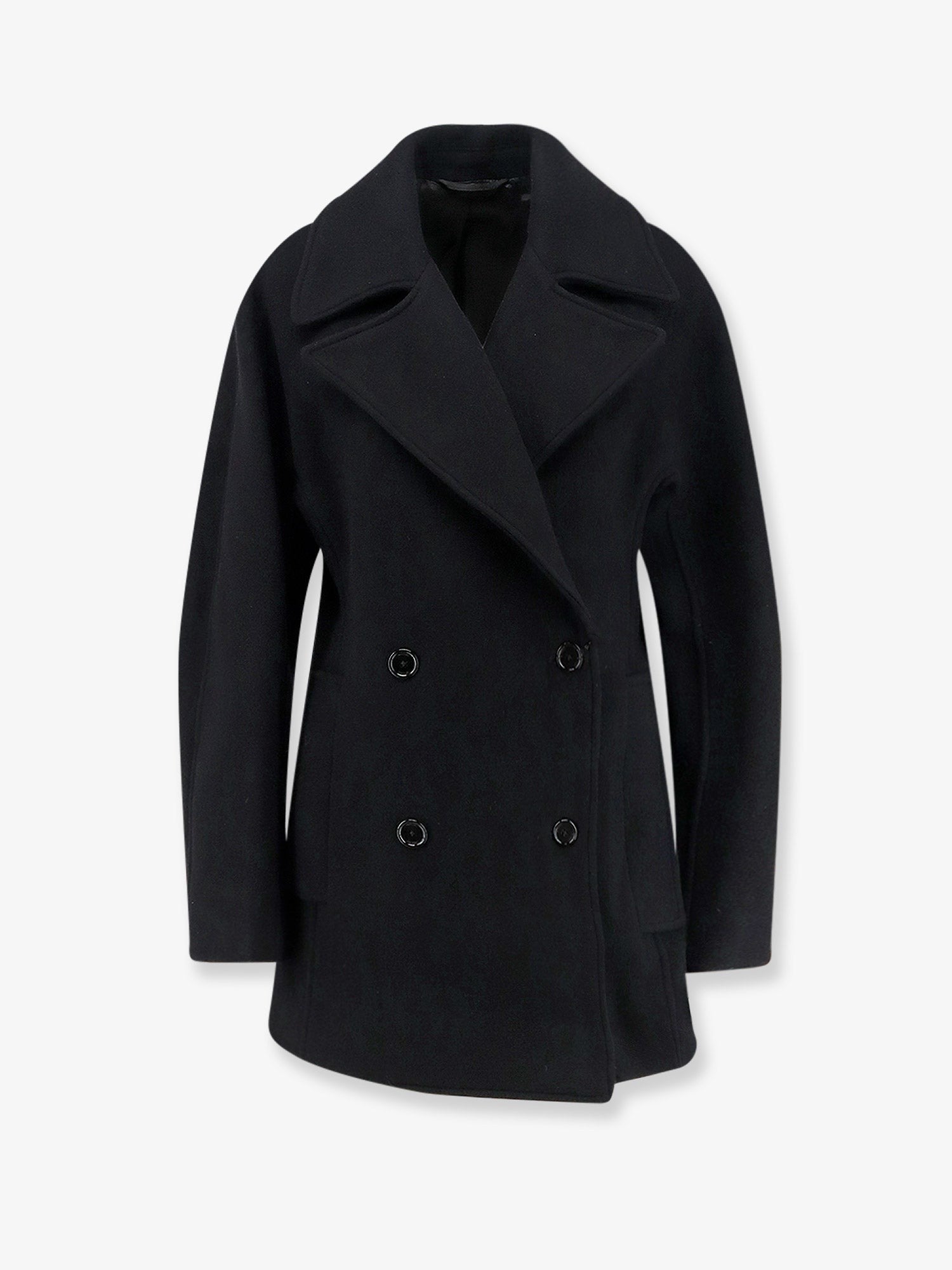 Toteme Women's Wool and Cashmere Blend Coat Black