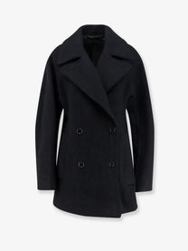 Toteme Women's Wool and Cashmere Blend Coat Black