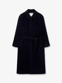 DUNST Men's Wool and Cashmere Blend Coat Black