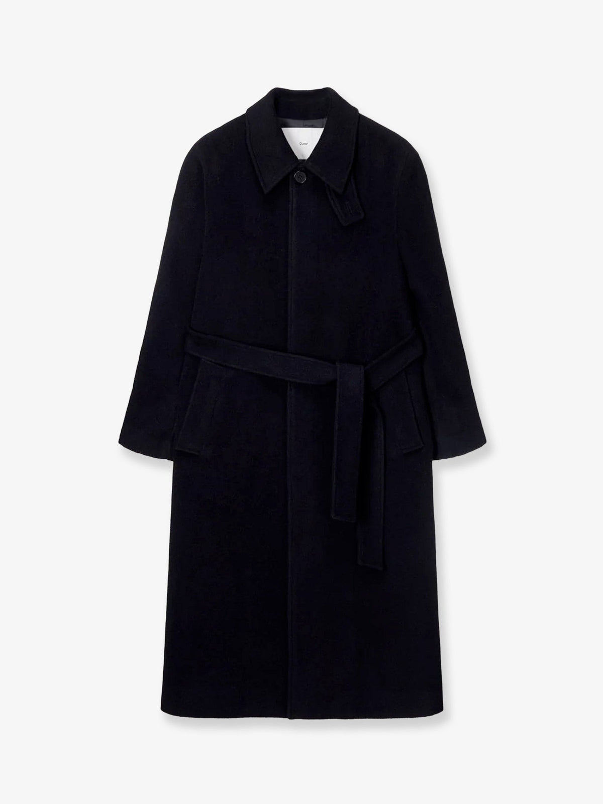 DUNST Men's Wool and Cashmere Blend Coat Black