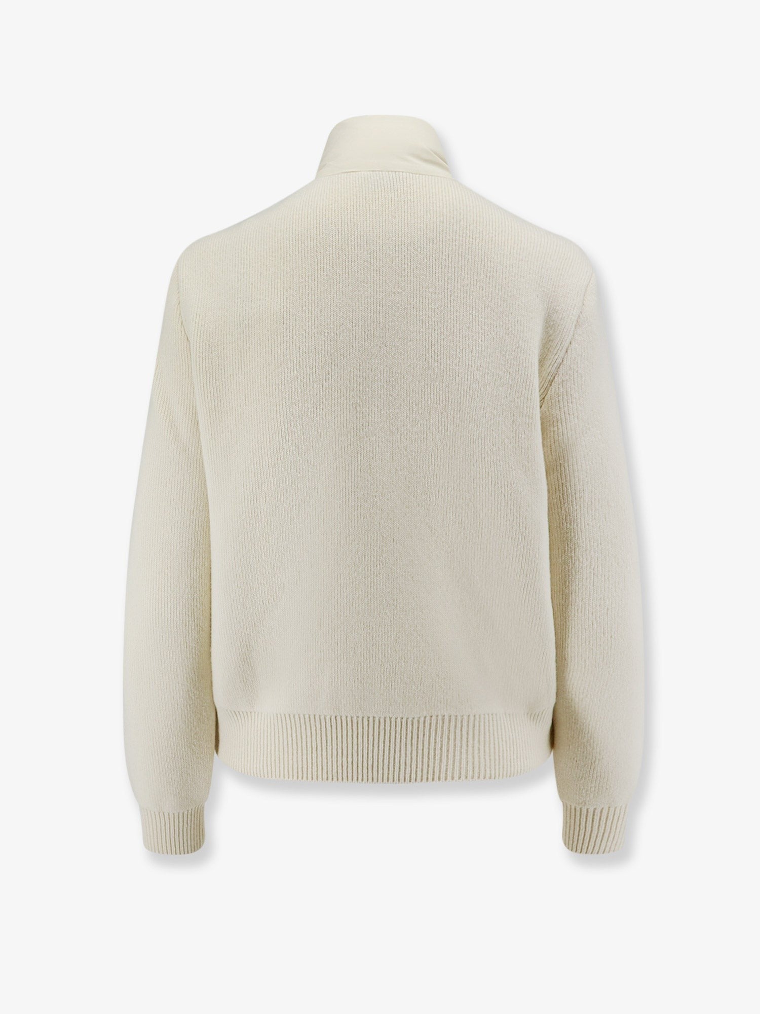 Moncler Women's Wool and Cashmere Blend Padded Jacket White