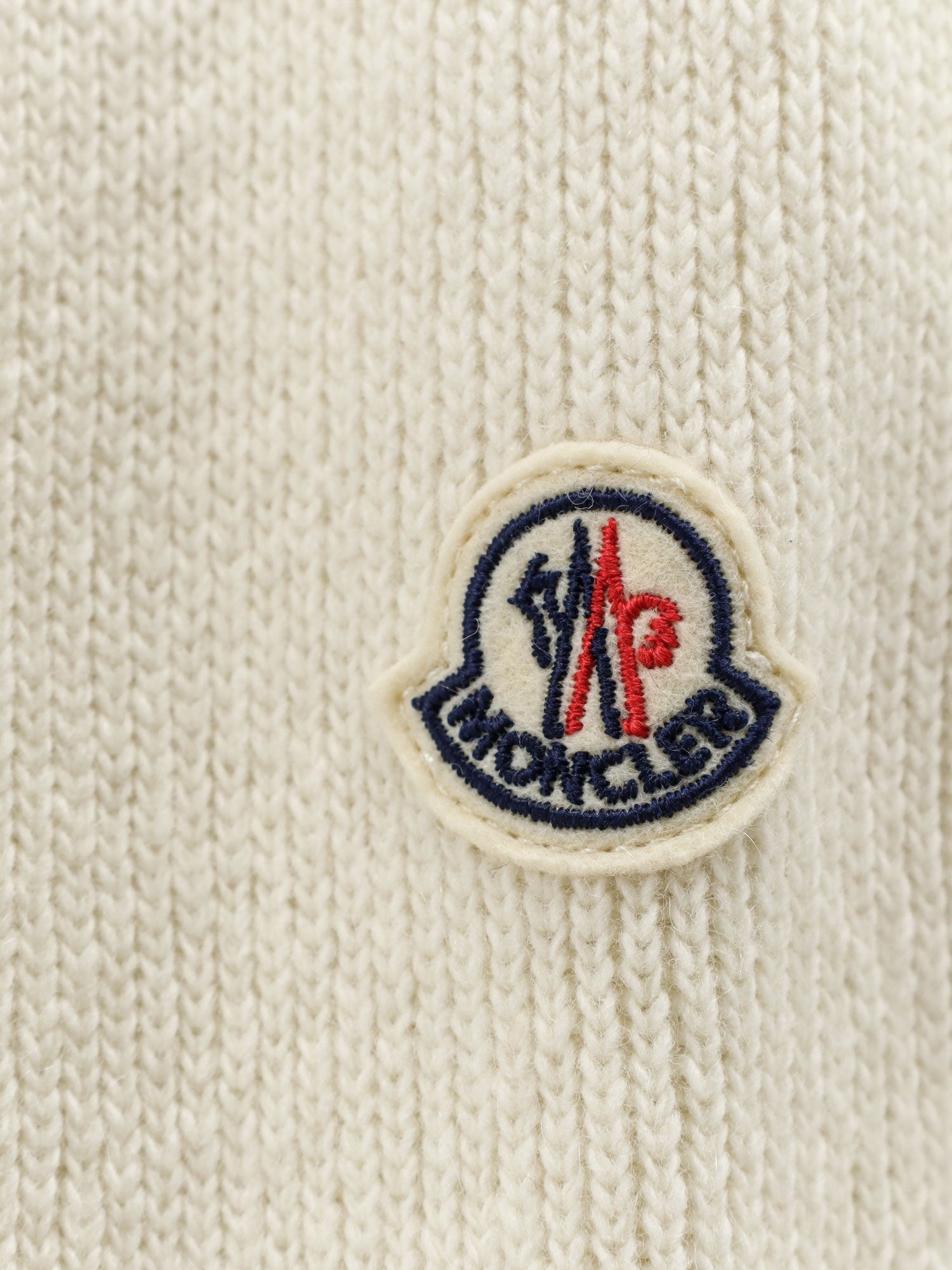 Moncler Women's Wool and Cashmere Blend Padded Jacket White