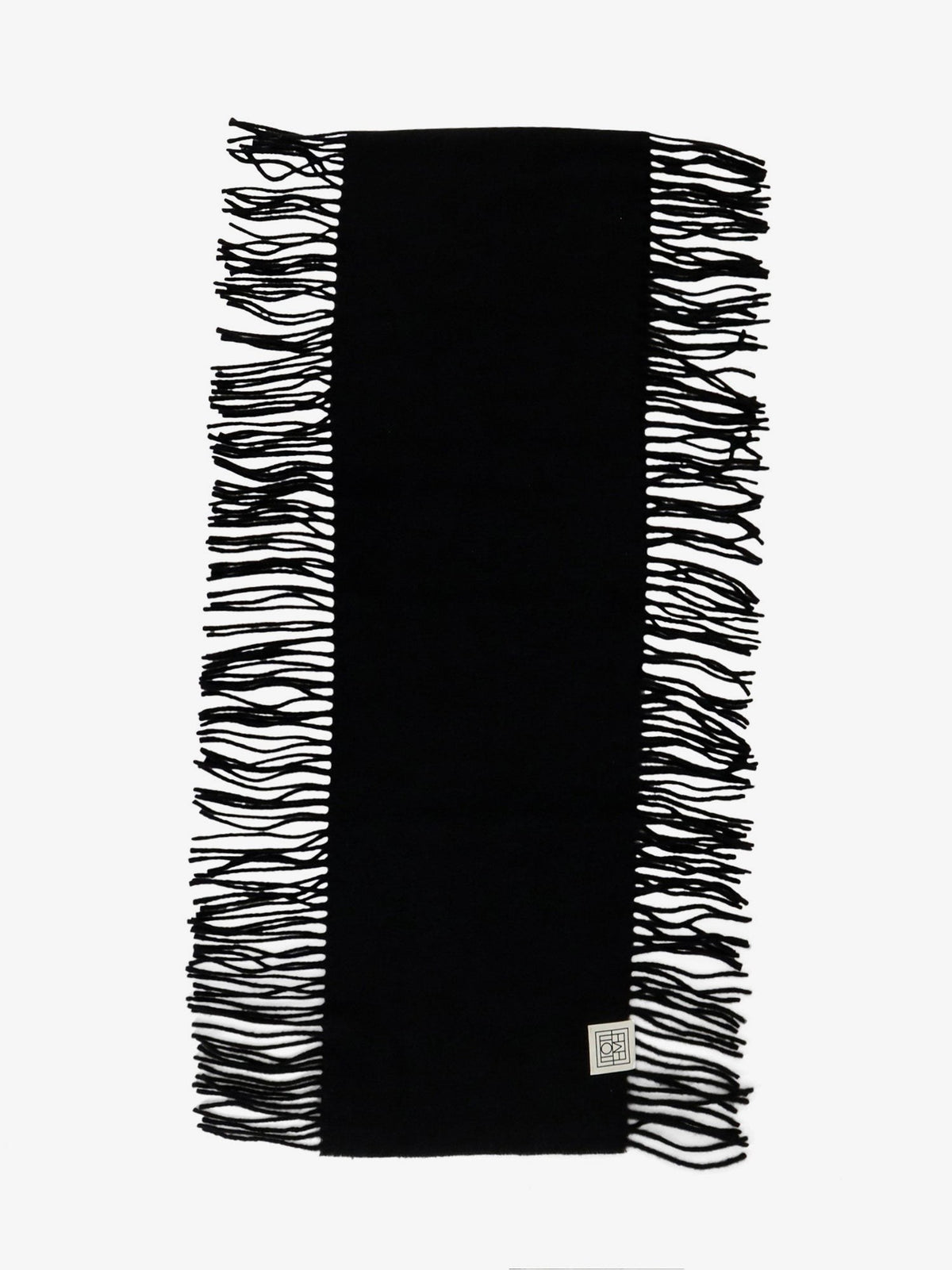 Toteme Women's Wool and Cashmere Blend Scarf Black