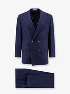 Brunello Cucinelli Men's Wool and Cashmere Blend Suit Blue