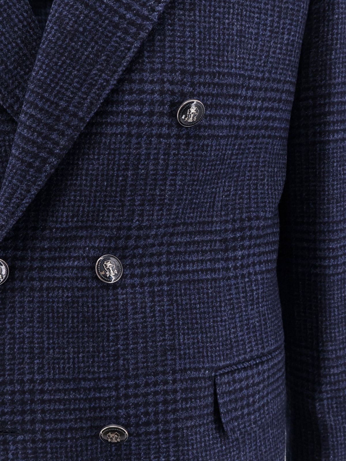 Brunello Cucinelli Men's Wool and Cashmere Blend Suit Blue, view 3