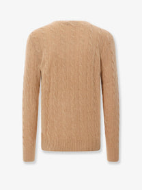 Polo Ralph Lauren Men's Wool and Cashmere Blend Sweater Beige