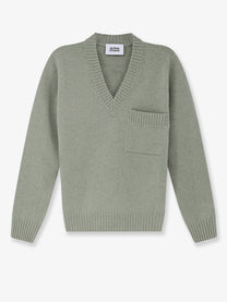 Alpha-Studio Men's Wool and Cashmere Blend Sweater SALVIA