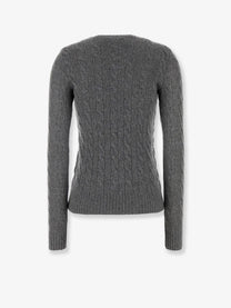 Polo Ralph Lauren Women's Wool and Cashmere Blend Sweater Grey