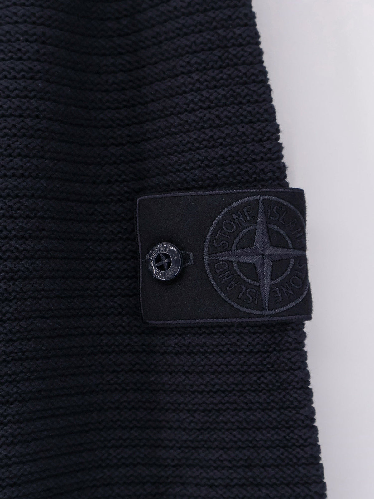 Stone Island Men's Wool and Cashmere Blend Sweater Blue