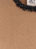 Semicouture Women's Wool and Cashmere Blend Sweater Beige, view 3