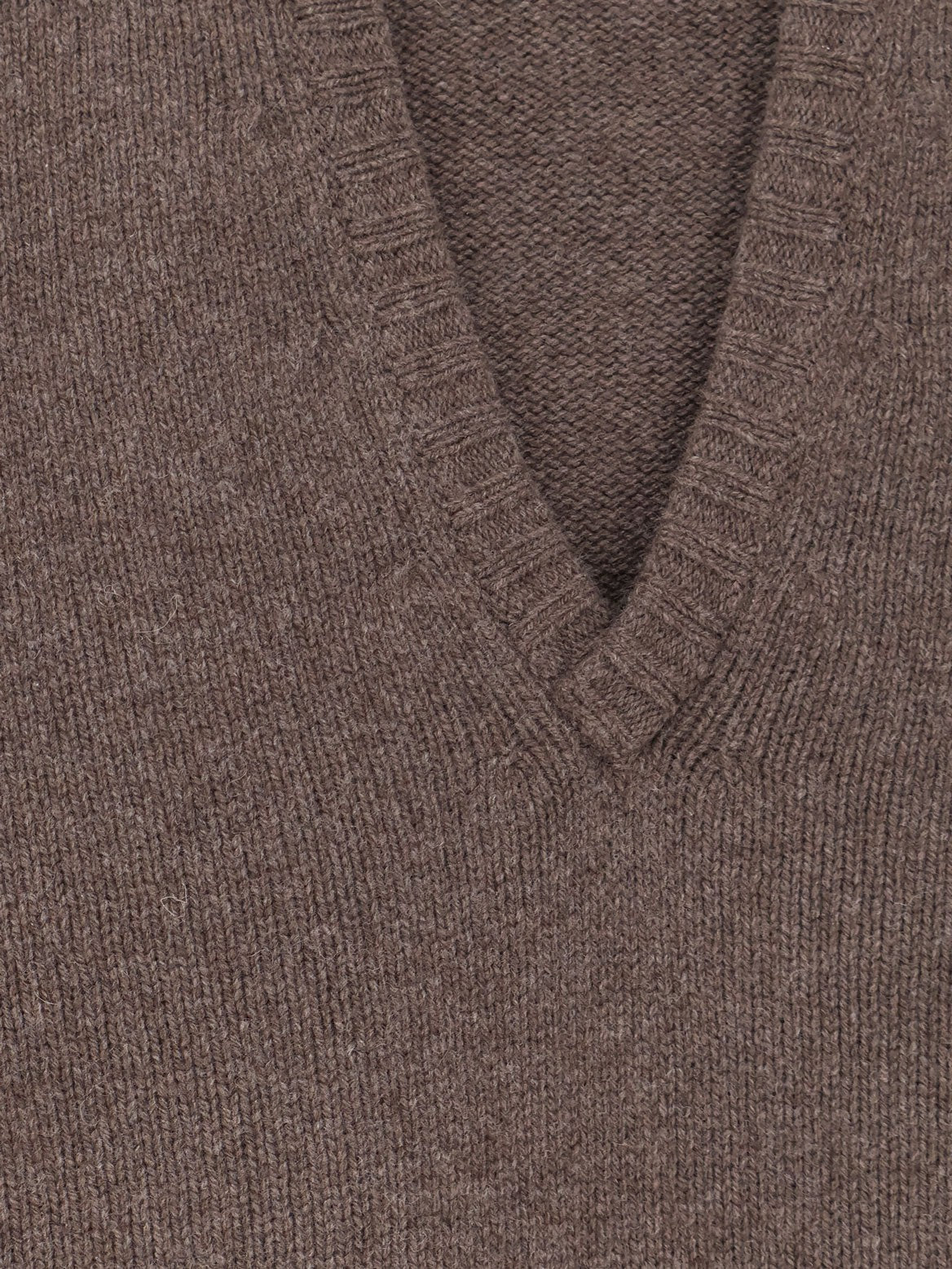 Alysi Women's Wool and Cashmere Blend Sweater Brown