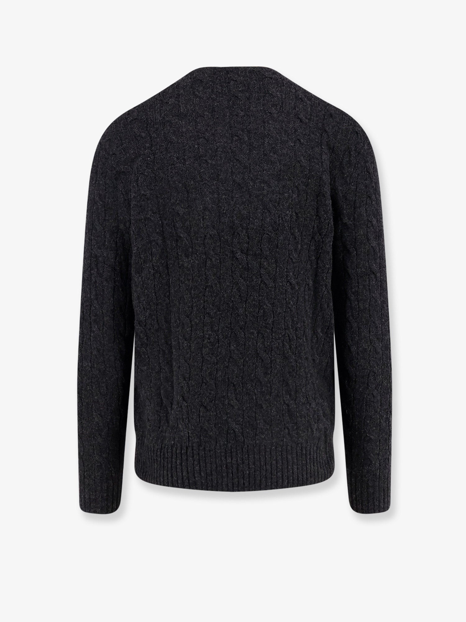 Polo Ralph Lauren Men's Wool and Cashmere Cable Knit Sweater Grey
