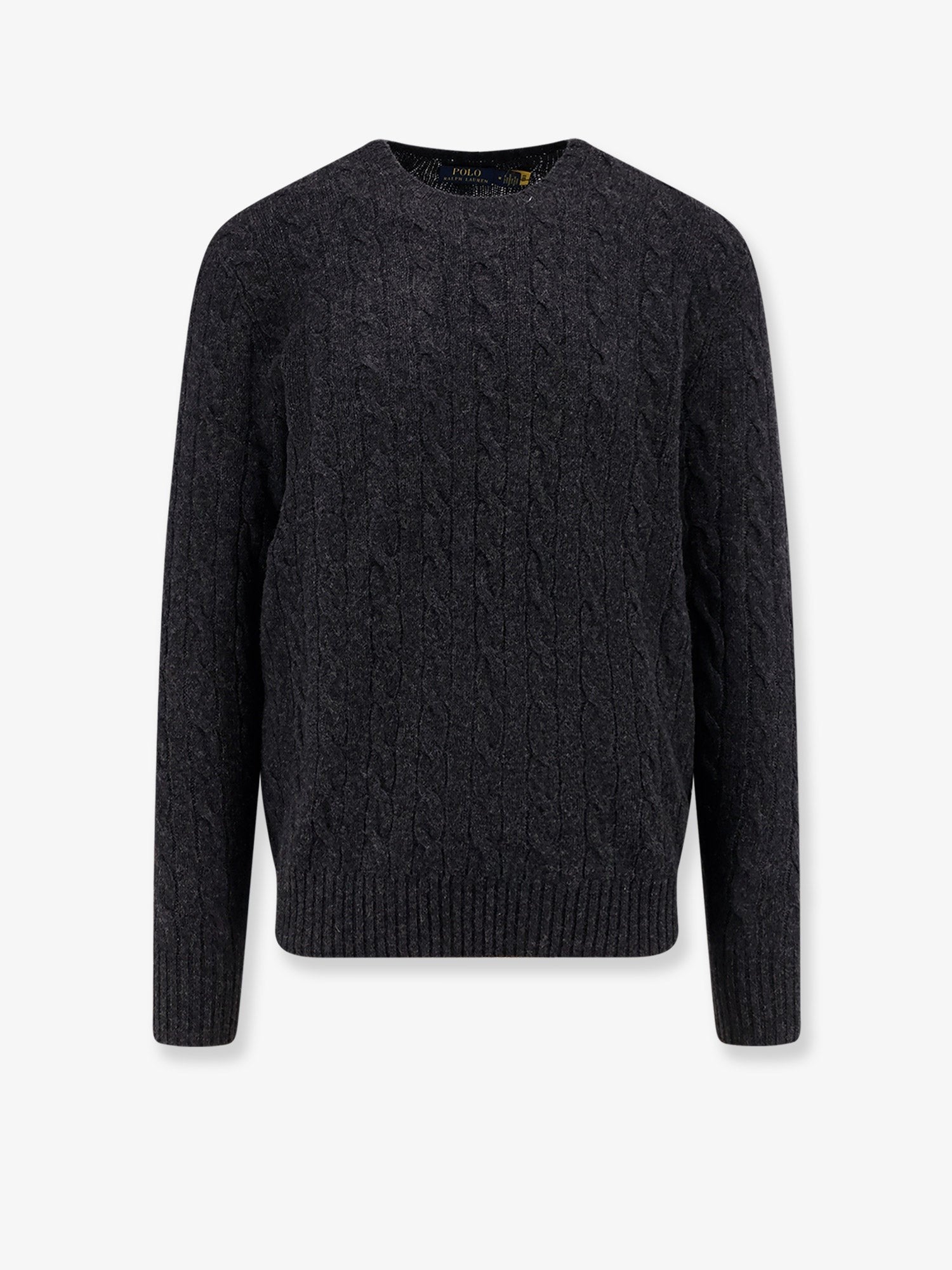 Polo Ralph Lauren Men's Wool and Cashmere Cable Knit Sweater Grey