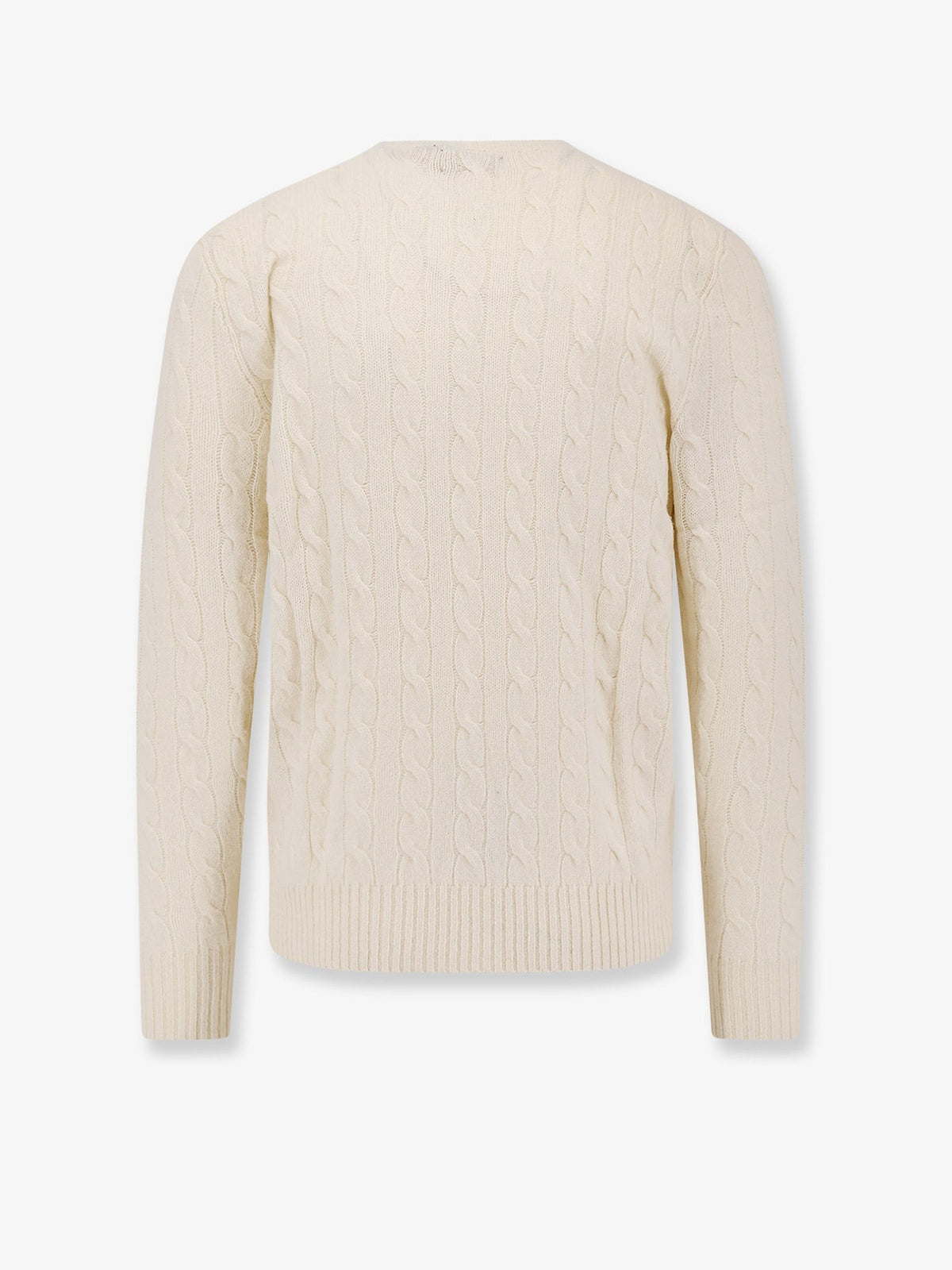 Polo Ralph Lauren Men's Wool and Cashmere Cable Knit Sweater White