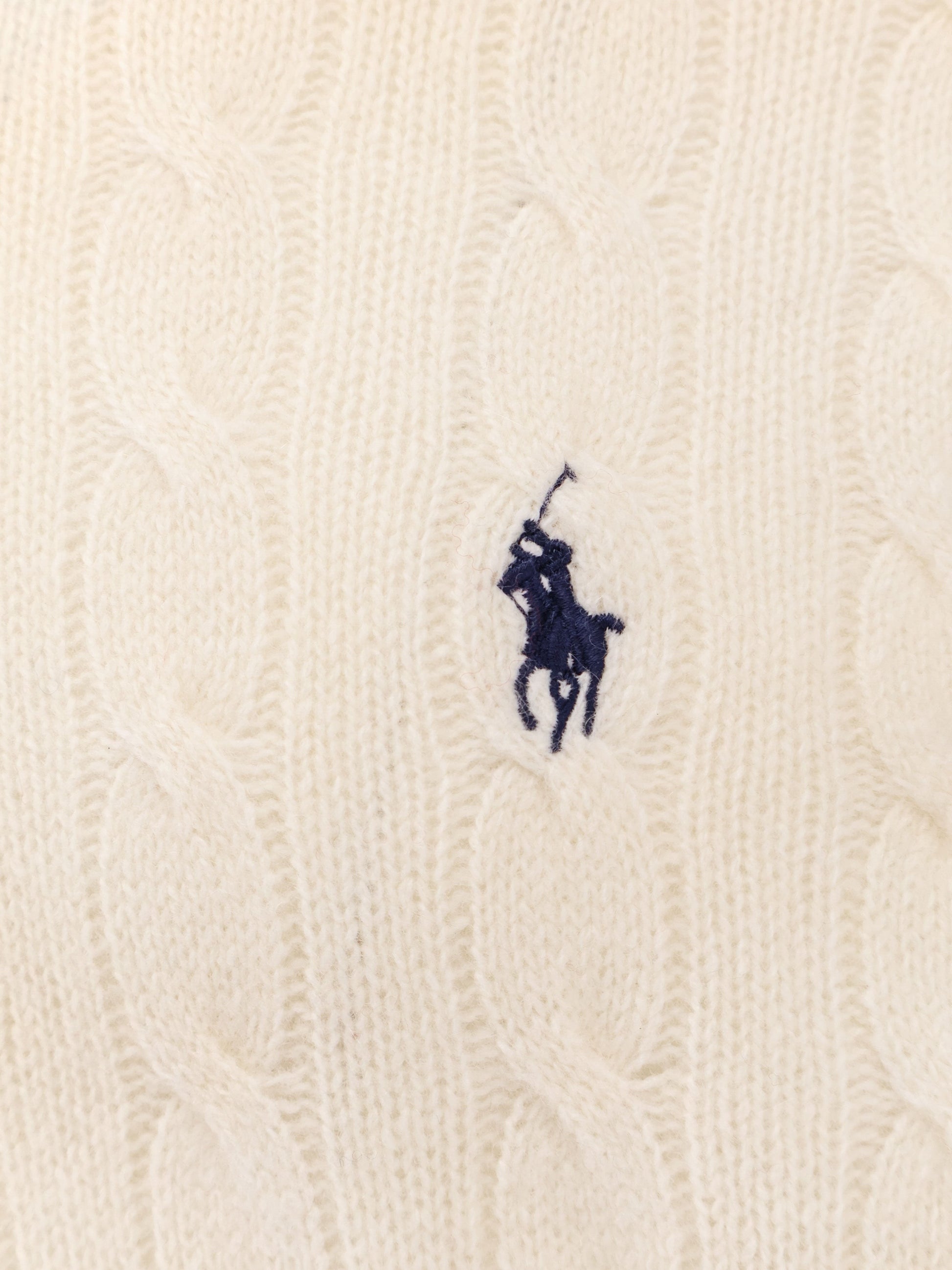 Polo Ralph Lauren Men's Wool and Cashmere Cable Knit Sweater White