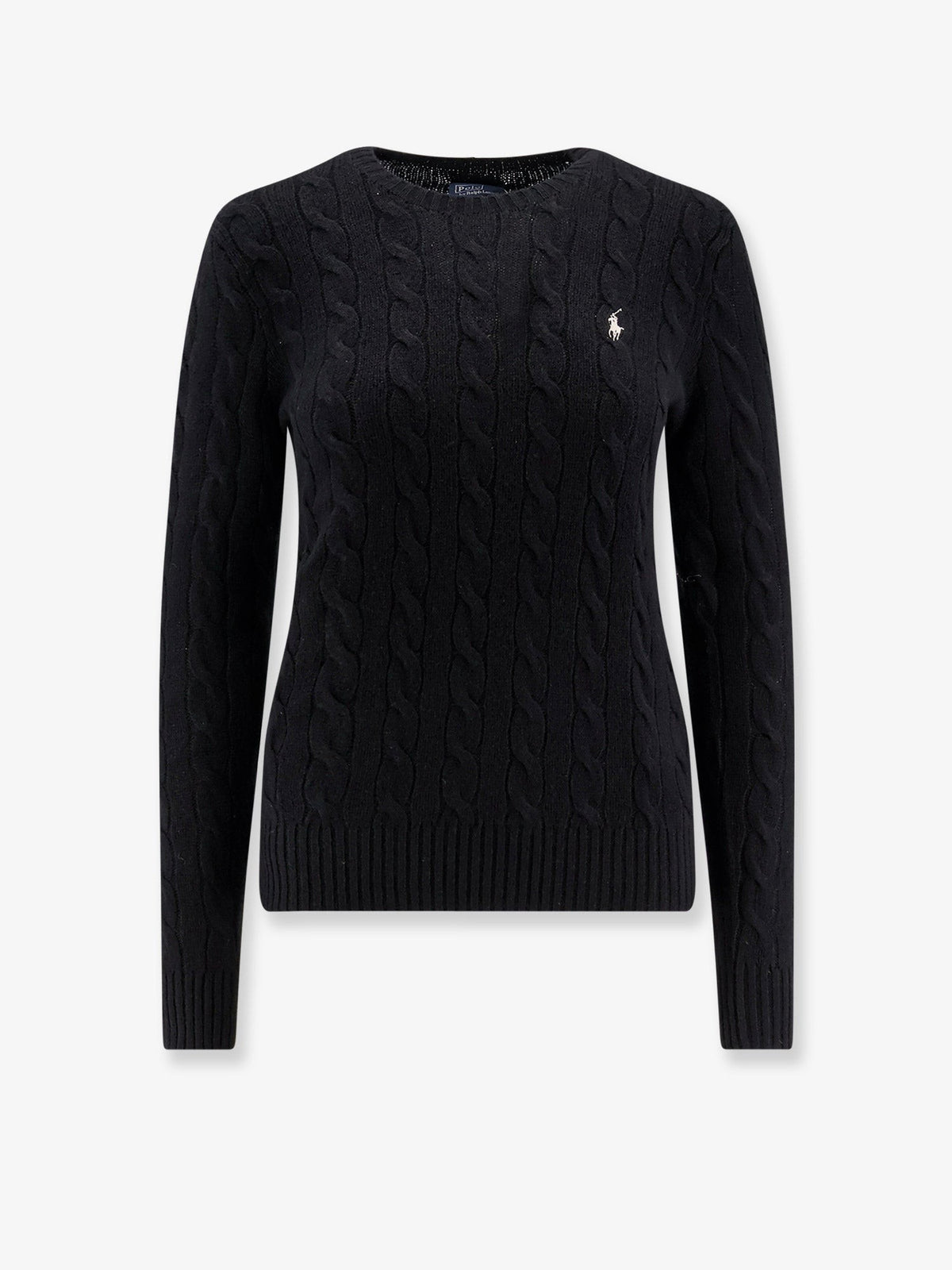 Polo Ralph Lauren Women's Wool and Cashmere Cable Knit Sweater Black