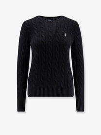 Polo Ralph Lauren Women's Wool and Cashmere Cable Knit Sweater Black