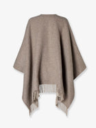 Fendi Women's Wool and Cashmere Cape Gold