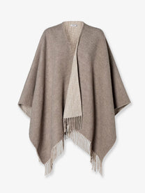 Fendi Women's Wool and Cashmere Cape Gold