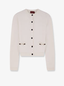 Gucci Women's Wool and Cashmere Cardigan White