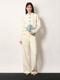 Gucci Women's Wool and Cashmere Cardigan White