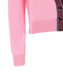 Versace Wool and Cashmere Cardigan Blue